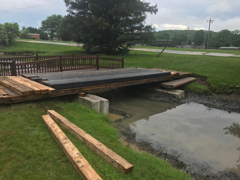 Temporary Bridge for Island at Parkside
